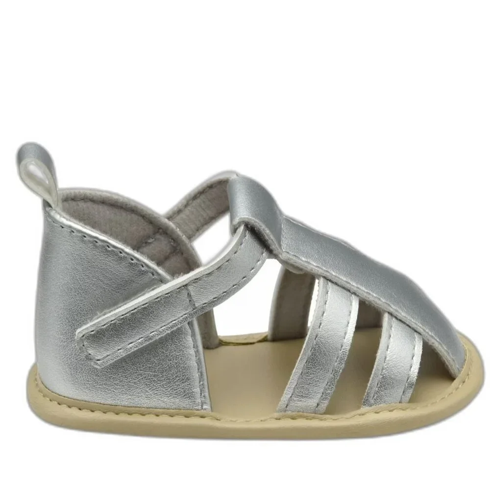 Carter's Child Of Mine Infant Baby Girl Metallic Sandals Size 0-3 Months NEW